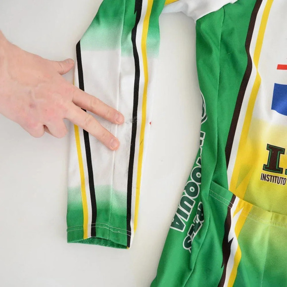 Suarez Biking Long Sleeve W/  Bottle Compartments Compression Zip Up Shirt M - Picture 13 of 13